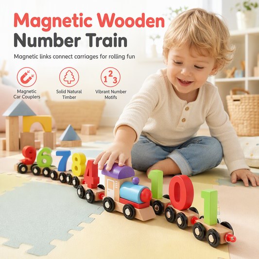 ⏳🔥LIMITED-TIME 50% OFF! ⏰🚂 Magnetic Number Train Toy Set for Kids – Fun, Educational & Perfect for Early Learning ✨