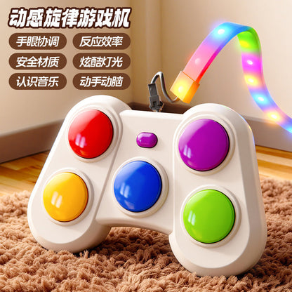 ⏳🔥LIMITED-TIME 50% OFF! ⏰🌈Handheld Light-Up Memory Game for Kids – Musical Electronic Toy with Dual Game Modes🎮