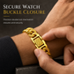 ⏳🔥LIMITED-TIME 50% OFF! ⏰⌚ Men's Vietnamese Sand-Gold Style Bracelet – Matte Sandblasted Finish & Watch Clasp💎