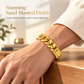 ⏳🔥LIMITED-TIME 50% OFF! ⏰⌚ Men's Vietnamese Sand-Gold Style Bracelet – Matte Sandblasted Finish & Watch Clasp💎