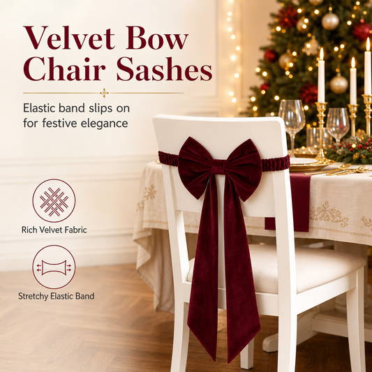 ⏳🔥LIMITED-TIME 50% OFF! ⏰🎀Large Velvet Christmas Bow – Elegant Holiday Tree & Home Decoration🎄