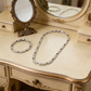⏳🔥LIMITED-TIME 50% OFF! ⏰💎 Classic Silver-Tone Chain Necklace & Bracelet Set – Add Effortless Polish to Everyday Looks, Perfect for Layering or Gifting ✨