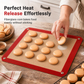 ⏳🔥LIMITED-TIME 50% OFF! ⏰Non Stick Silicone Baking Mat Heat Resistant Fiberglass Oven Liner Sheet for Macarons and Pastry