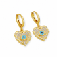 ⏳🔥LIMITED-TIME 50% OFF! ⏰ 18K Gold Plated Evil Eye Heart Necklace & Earrings Jewelry Set🧿✨