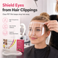 ⏳🔥LIMITED-TIME 50% OFF! ⏰🥽50Pcs Disposable Transparent Haircut Face Shields, adhesive visor for bangs trimming & hair dyeing💈