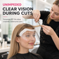 ⏳🔥LIMITED-TIME 50% OFF! ⏰🥽50Pcs Disposable Transparent Haircut Face Shields, adhesive visor for bangs trimming & hair dyeing💈