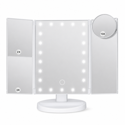 ⏳🔥LIMITED-TIME 50% OFF! ⏰Tri-Fold LED Vanity Mirror