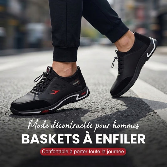 📢📢50 % DE RÉDUCTION !! ⏰Chaussures à enfiler souples et légères pour hommes
