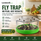 Reusable fly trap—no electricity, no poison!  Safe to use in the kitchen and around children and pets.