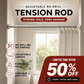 ⏳🔥LIMITED-TIME 50% OFF! ⏰ Adjustable No-Drill Tension Rod – Damage-Free Install, Anti-Slip & Multi-Purpose, Max 15KG Load 🏠