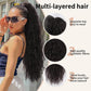 💜2026 NEW IN £14.99!!⚡50K+ SOLD! 💜Curly Wavy Frizzy Hair Extension with Ponytail
